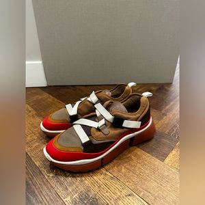 Chloé Sonnie Leather Low Top Sneakers